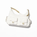 Chanel Maxi hobo bag in white AS5302 B18791 10601