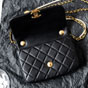 Chanel Mini flap bag Shiny lambskin in black AS5352 B19384 94305 - thumb-3