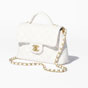 Chanel Small flap bag with top handle in white AS5355 B19386 10601 - thumb-2