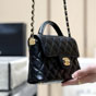 Chanel Small flap bag with top handle in black AS5355 B19386 94305 - thumb-2