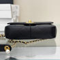 Chanel Mini flap bag with top handle in Black AS5399 B19655 94305 - thumb-2