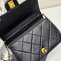 Chanel Mini flap bag with top handle in Black AS5399 B19655 94305 - thumb-3