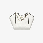 Chanel Maxi shopping bag in white black AS5463 B22594 U5557