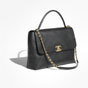 Chanel Maxi flap bag with top handle in black AS5543 B20111 94305 - thumb-2