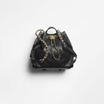 Chanel 25 medium backpack in black AS5600 B20304 94305