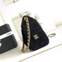 Chanel 25 mini handbag Suede calfskin gold metal AS5631 B18799 94035 - thumb-3