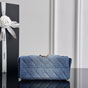 Chanel 25 mini handbag Washed denim gold-tone metal AS5631 B23556 U7740 - thumb-4
