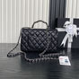 Chanel Small flap bag with top handle in black AS5702 B21431 94305 - thumb-2