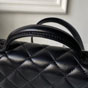 Chanel Backpack Shiny lambskin in black AS5704 B21436 94305 - thumb-3