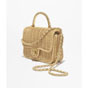 Chanel Mini flap bag with top handle in beige AS5984 B22726 NG121 - thumb-2