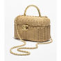 Chanel Vanity case Braided rattan in beige AS5993 B22726 NG121 - thumb-2