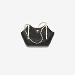 Chanel Small shopping bag in black white AS6015 B22594 U5559