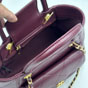 Chanel Small Shopping Bag in Burgundy AS6025 B23125 U6550 - thumb-5