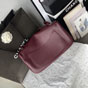 Chanel Maxi flapbag Grained calfskin silver metal Burgundy AS6231 B24008 U8393 - thumb-2