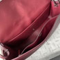 Chanel Maxi flapbag Grained calfskin silver metal Burgundy AS6231 B24008 U8393 - thumb-4