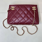 Chanel Small shopping bag Lambskin gold-tone metal AS6248 B24030 U8393