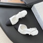 Chanel Closed Slingbacks with white black elastic strap G31318 B23521 U6002 - thumb-2