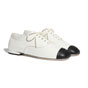 Chanel Calfskin White Black Lace Ups G36483 X56055 K2597 - thumb-2