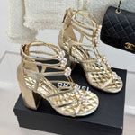 Chanel Sandals Laminated lambskin G46999 B22794 U5478