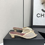 Chanel Mules Light Beige G47161 B23958 U8983
