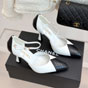 Chanel Mary Janes White Black G47287 B24815 UB012 - thumb-2