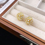 Chanel Bouton de Camelia earrings J12038