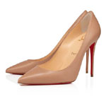 Christian Louboutin Kate 100 Nude Nappa Shiny Pumps 3190048PK1A