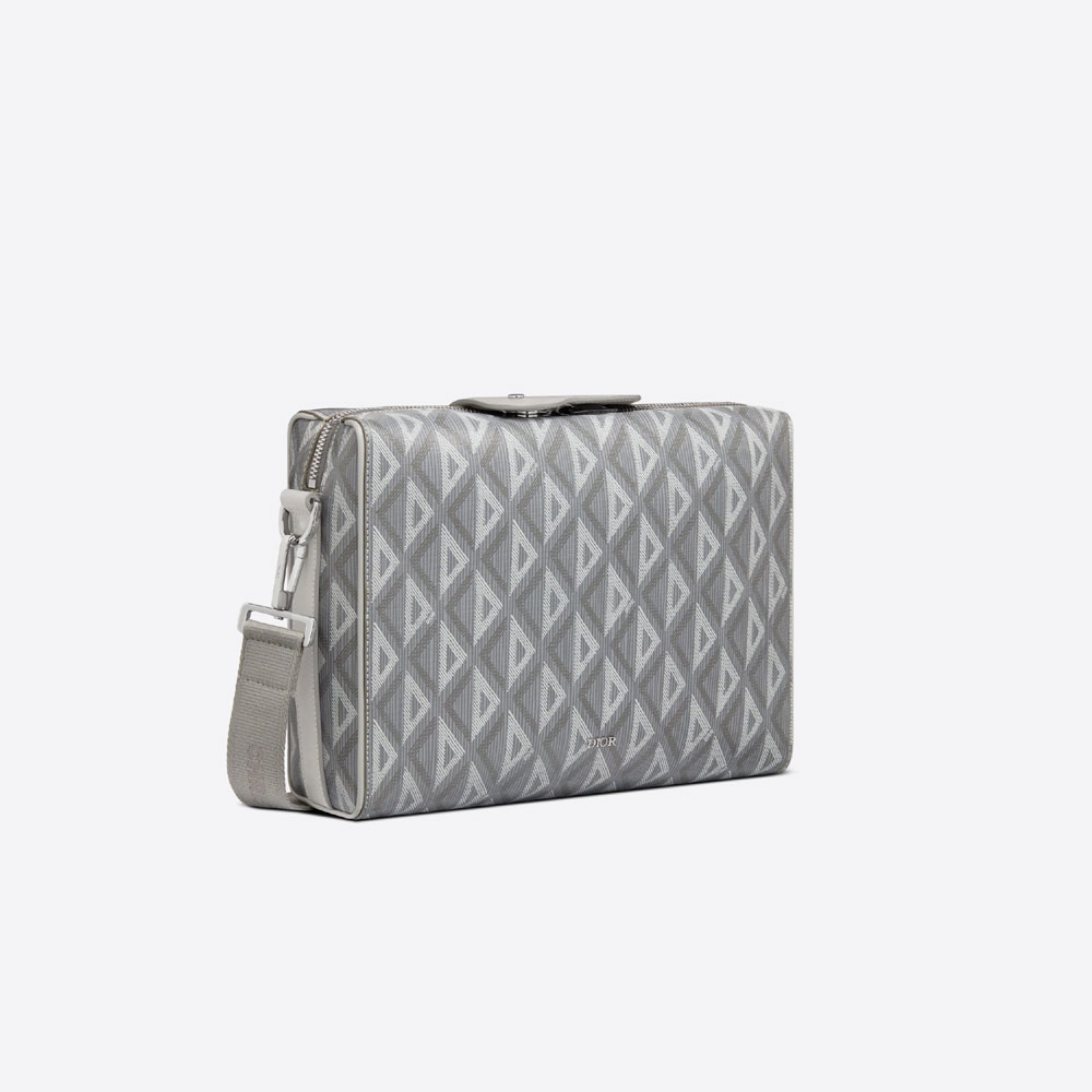 Dior Lingot Messenger CD Diamond Canvas Smooth Calfskin 1ADPO032CDP H42E - Photo-2