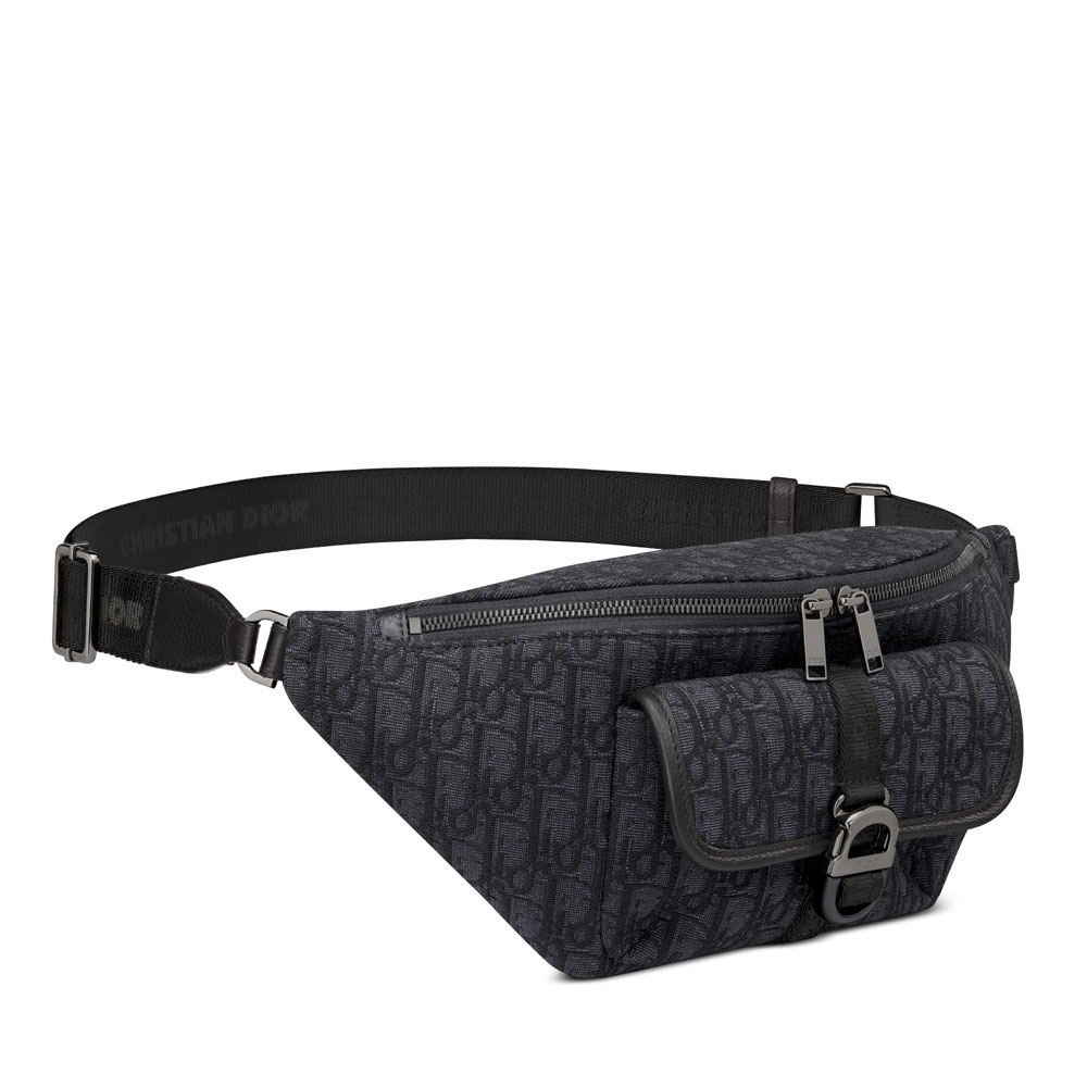Dior 8 Belt Bag in Black 1EIBO071YKY H03E - Photo-2