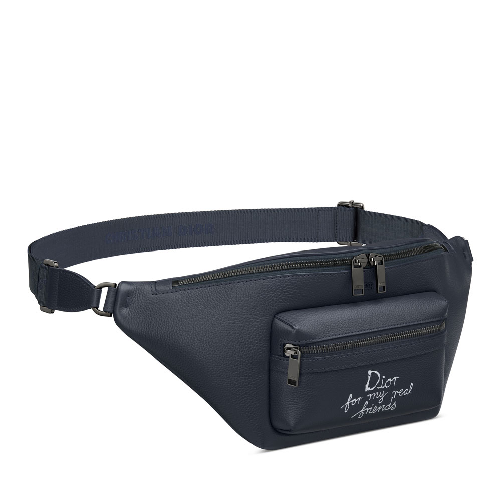 Dior and Hylton Nel Rider 2.0 Belt Bag in Navy Blue 1ESBO077FRY H56E - Photo-2