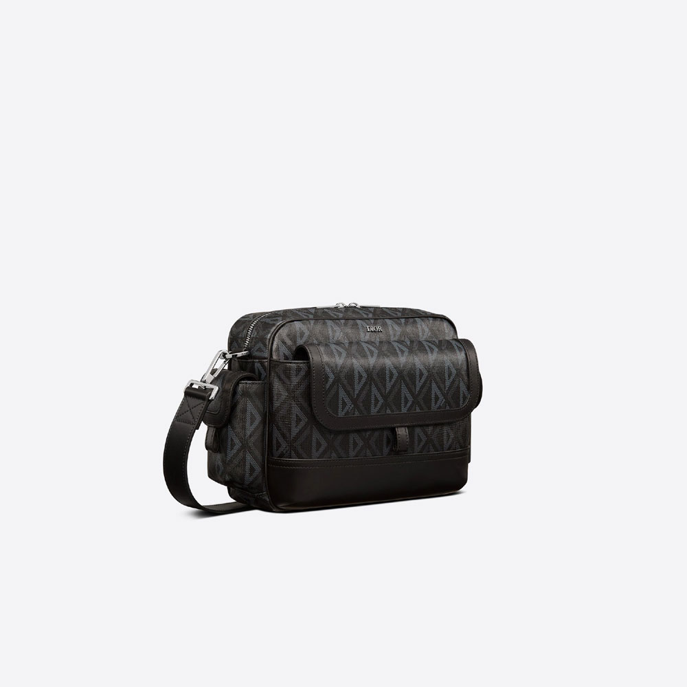 Dior Hit The Road Messenger Bag CD Diamond Calfskin 1ESME077CDP H43E - Photo-2