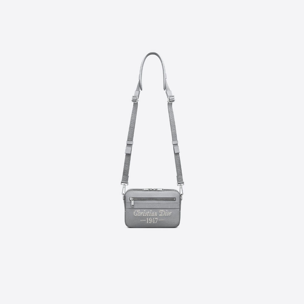 Safari Messenger Bag Dior 1947 Signature Grained Calfskin 1ESPO206NFS H62Q - Photo-3