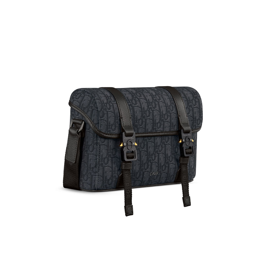 Dior Hit the Road Messenger Bag with Flap in Black 1ESPO333YKY H03E - Photo-2