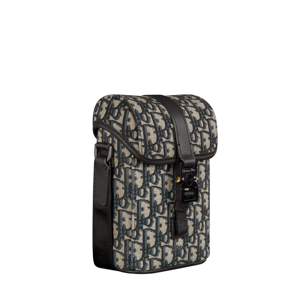 Mini Dior Hit the Road Vertical Bag in Black Beige 2HTCA544YKY H27E - Photo-2