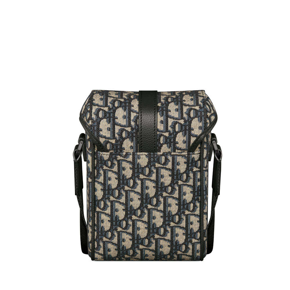 Mini Dior Hit the Road Vertical Bag in Black Beige 2HTCA544YKY H27E - Photo-3