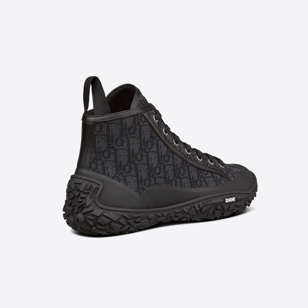 B28 High Top Sneaker Dior Oblique Jacquard Rubber 3SH131ZJW H969 - Photo-2