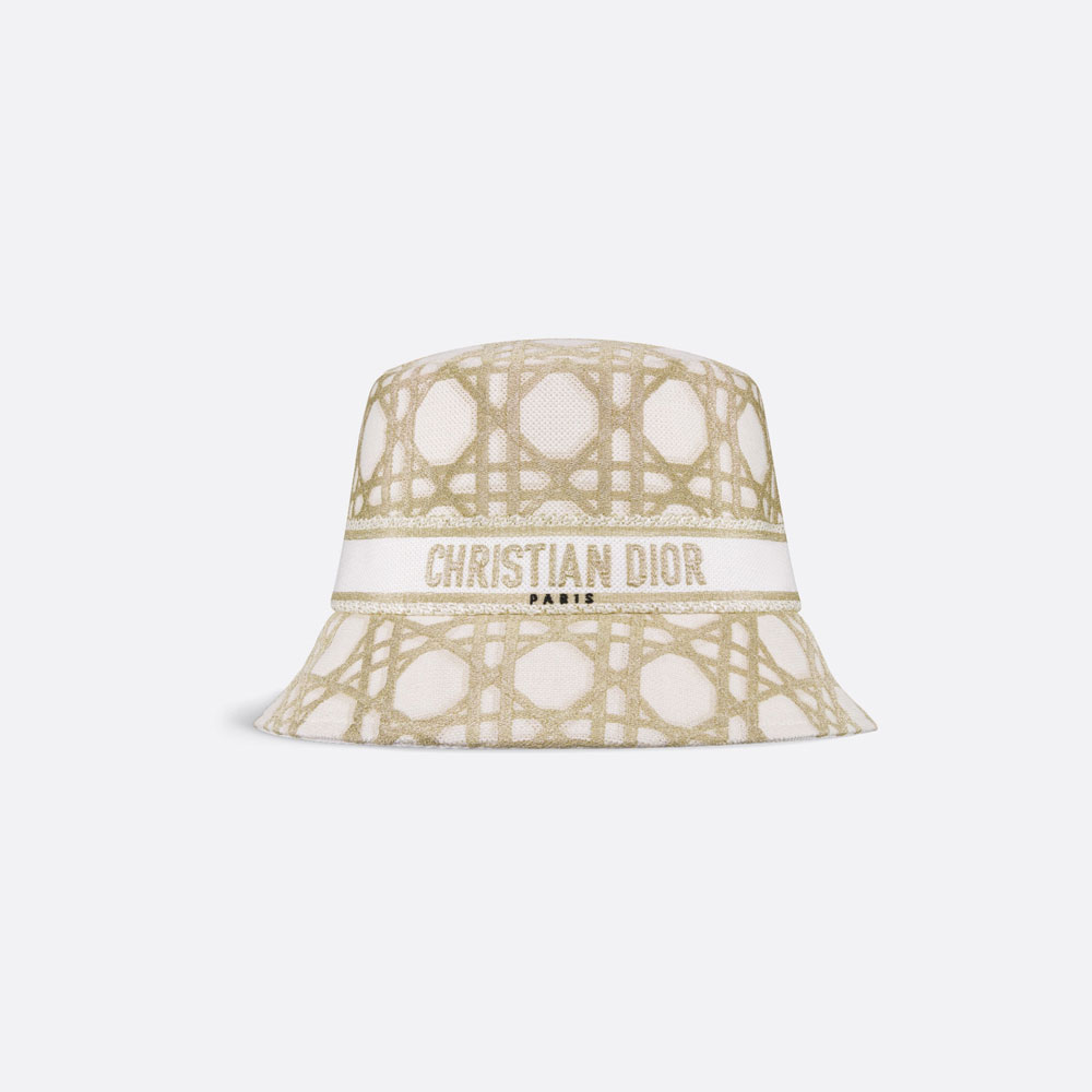 Dior Or D-Bobby Macrocannage Brim Bucket Hat 41CAN923X130 CO90