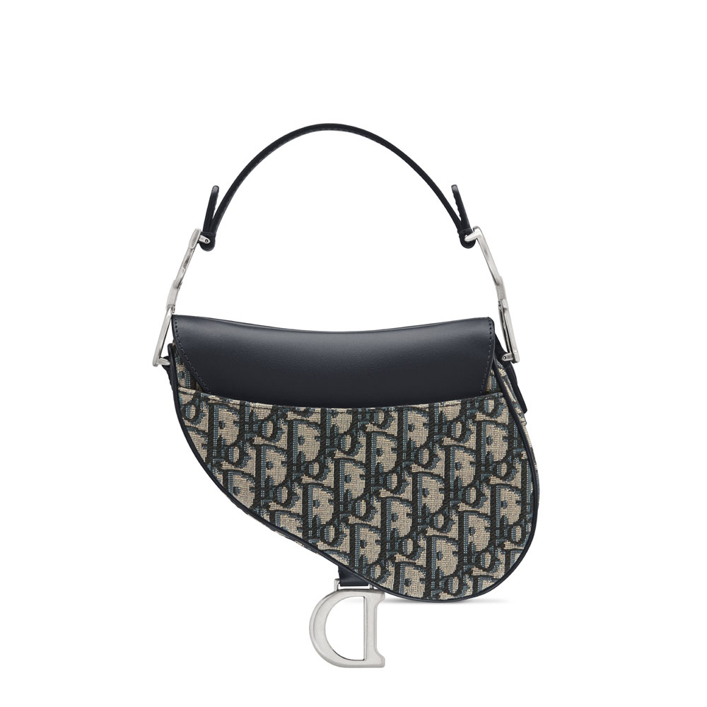 Dior Mini Saddle Bag with Strap in Blue M0456VDDS M928 - Photo-3