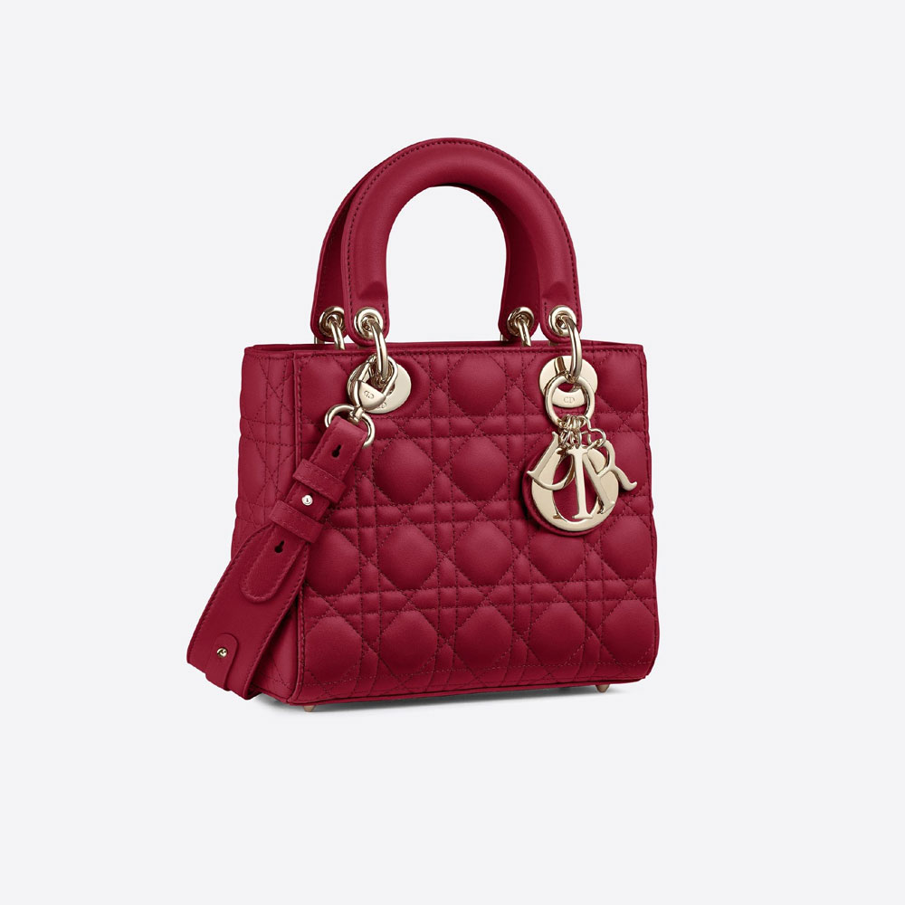 My ABCDior Lady Dior Bag Cherry Red Cannage Lambskin M0538OCAL M52R