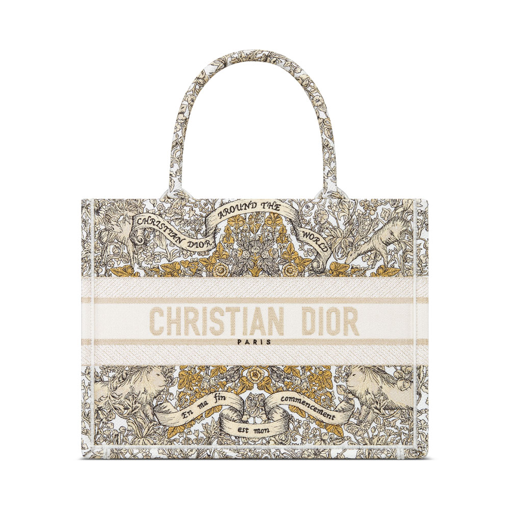 Medium Dior Book Tote in Multicolor M1296ZEDP M01E