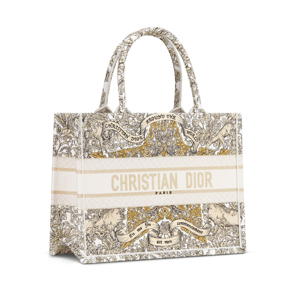 Medium Dior Book Tote in Multicolor M1296ZEDP M01E - Photo-2