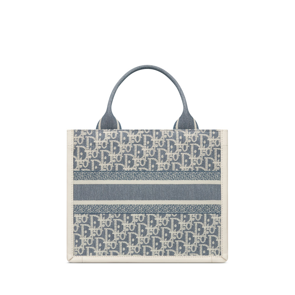 Small Dior Book Tote in Blue M1325CZEM M49E - Photo-3