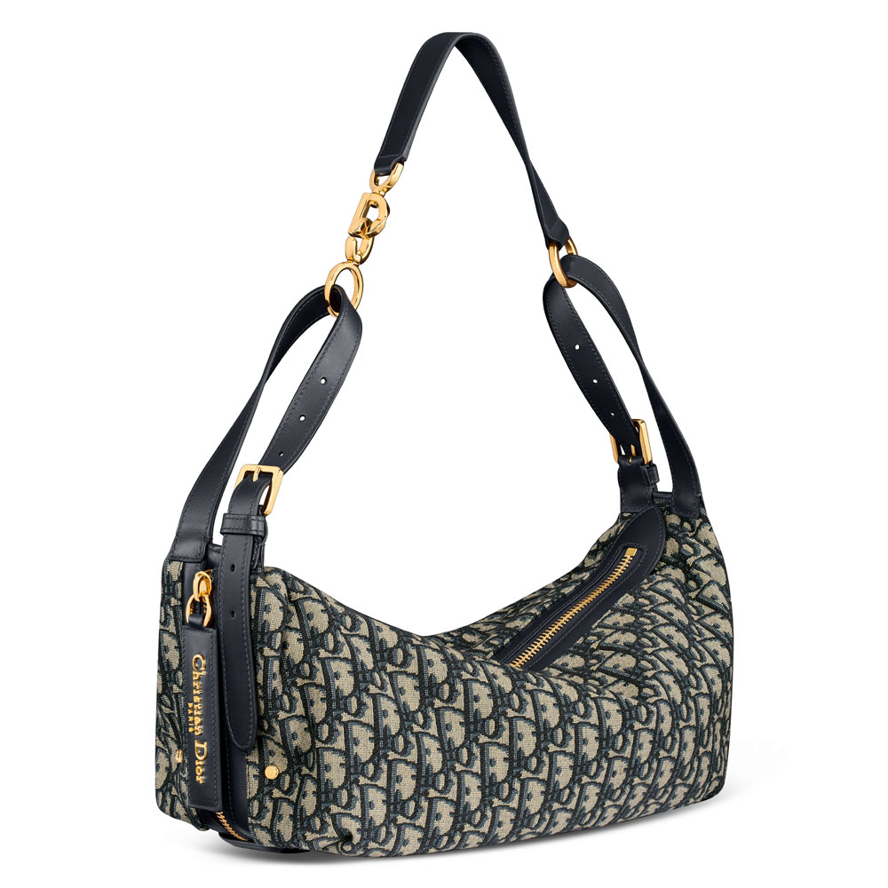 Dior Medium D-Journey Bag in Blue M2417UTZQ M928 - Photo-2