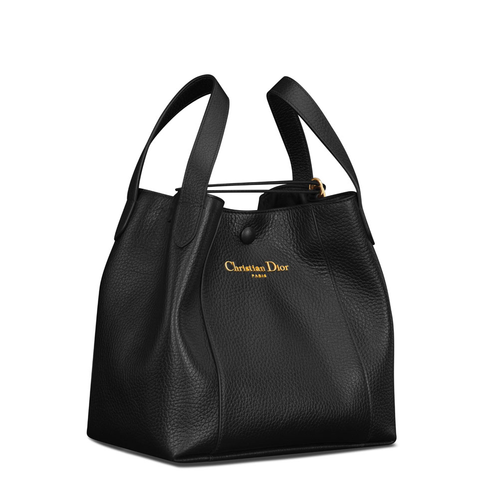 Dior Medium Signature Bucket Bag in Black M2841USKU M900 - Photo-2