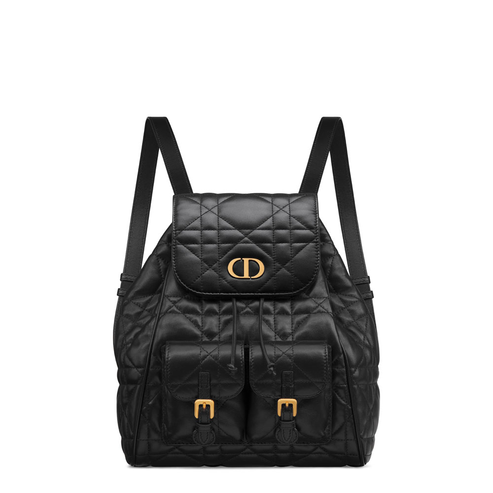 Medium Dior Caro Backpack in Black M6301UNOZ M900
