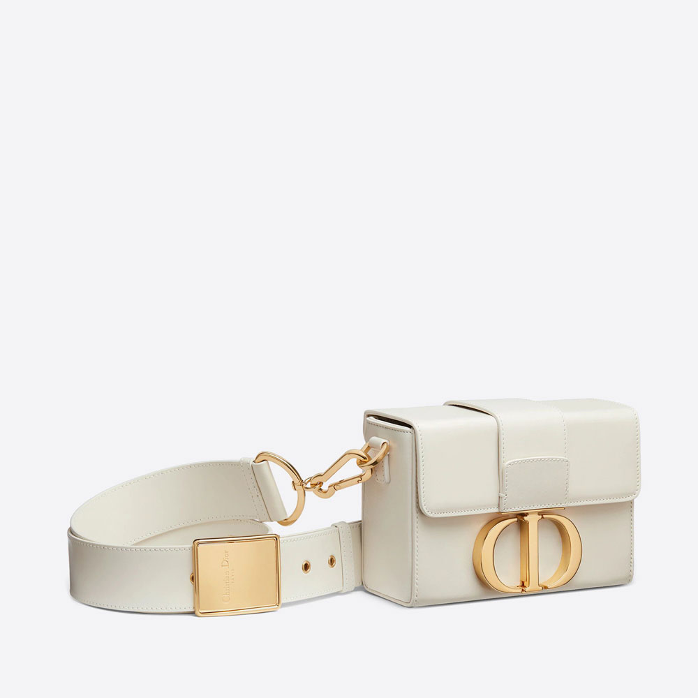 Dior 30 Montaigne Box Bag Latte Box Calfskin M9204UMOS M941 - Photo-2