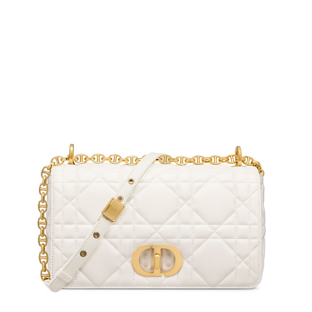 Medium Soft Dior Caro Bag in Latte M9253UHPA M030