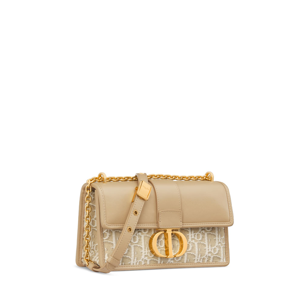 Dior 30 Montaigne East-West Bag with Chain in Natural M9334UDDS M925 - Photo-2