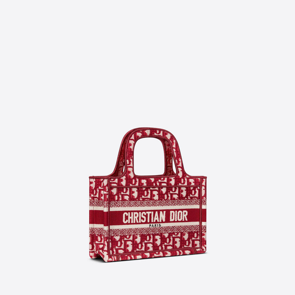 Mini Dior Book Tote Oblique Embroidery S5475ZRIW M17E - Photo-2