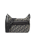 Dior Small Rider Soft Hobo Bag in Beige Black 1ESPO380YKS H27E